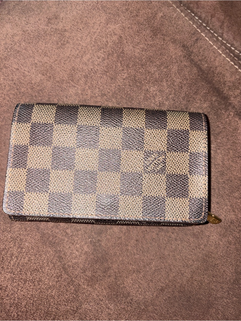 Louis Vuitton damier Ebene Porte-Monnaie Billets Tresor Wallet